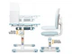 Комплект парта и кресло Evo-Kids BD-24 (стол+стул+полка+лампа) Blue, BD-24 BL - изображение 11