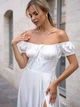 Платье вечернее длинное летнее женское ISSA PLUS 14755 L Молочное (issa2007682608713) - изображение 4