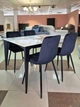 Стол обеденный NORMAN CERAMIC 120*90 gold Phoenix глянец/черный каркас - изображение 4