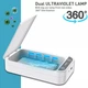 Уф стерилизатор портативный для телефона Portable Phone UV Sanitizer с функцией ароматерапии Белый - изображение 7