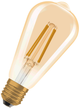 Лампа LED 7.2W 220V 806lm 2400K E27 DIM 64х143mm філаментна [4099854137822] OSRAM Vintage 1906 LED CLASSIC EDISON DIM - зображення 3