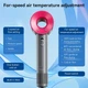 Фен для волос с функцией быстрой сушки HOCO DAR31 Wave High-Speed negative ion hair care hair dryer grey Rose-Red 1500W | Розовый/Серый - изображение 7