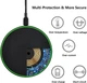 Бездротовий зарядний пристрій 30W VIKEFON LED Fast Charger Qi для Iphone та Android Type-C Black - зображення 9