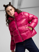 Kurtka zimowa damska krótka Puma Shiny Puffer Jacket 62651445 L Malinowa (4067981420711) - obraz 1