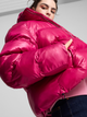 Куртка зимова жіноча Puma Shiny Puffer Jacket 62651445 M Малинова (4067981420681) - зображення 4