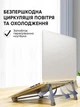 Алюминиевая подставка под ноутбук стационарная для комфортной работы регулируемый держатель для macbook сложный органайзер для планшета темно-серая (CSL-004) - изображение 4