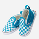 Kapcie chłopięce materiałowe Vans Infant Checkerboard Slip-On V Crib VN0A2XSLW3V 18 Niebieskie (194112328838) - obraz 3