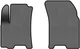 EVA коврики EVAtech в салон авто передние для Chevrolet Aveo (T250) 3-doors Restyling 2005-2011 1 поколение Htb EU 2 шт Grey/Black (CT337A2RGB) - изображение 1