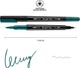 Набор маркеров акварельных Santi Brush Pen SW-16 двусторонние сине-зеленые 391016 6 шт (5056574438782) - изображение 3
