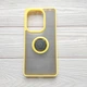 Чехол Armor Ring для Xiaomi Redmi Note 13 Pro противоударный c кольцом Желтый - изображение 1