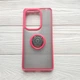 Чехол Armor Ring для Xiaomi Redmi Note 13 Pro противоударный c кольцом Красный - изображение 1