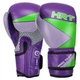 Перчатки боксерские детские на липучке Hard Touch Boxing 7709 размер 4 унции Purple-Green - изображение 1