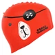Шапочка для плавания силиконовая юниорская Mad Swim Junior Pirate 057312 Red - изображение 3