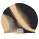 Шапочка для плавания силиконовая для взрослых Mad Swim Multi 053001 Black-Beige - изображение 1