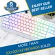 Беспроводная, водозащитная игровая клавиатура KLIM Chroma Wireless, 2.4G и от кабеля USB, RBG подсветка, белая - изображение 3
