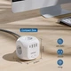 Мережевий фільтр трійник LENCENT SL-805E 3m 2500W 10A 8 в 1 3 USB + TYPE-C подовжувач розгалужувач з вимикачем - зображення 3