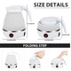 Электрочайник силиконовый дорожный складной Electric Kettle Белый KET-23-White - изображение 4