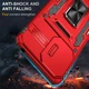 Ударостійкий чохол Camshield Army Ring для Xiaomi Redmi 13C / Poco C65 Червоний / Red - изображение 2