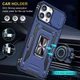 Ударостійкий чохол Camshield Army Ring для Apple iPhone 13 Pro (6.1") Синій / Navy - изображение 3