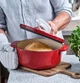Каструля с крышкой KitchenAid СС006060-001 26 см 5.2 л красная - изображение 6