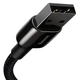 Кабель BASEUS Lightning Tungsten Gold Fast Charging |1.2m, 2.4A| (CALWJ-01) black - изображение 5