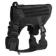 Шлея для собак Harness K9 Long, металлическая пряжка фастекс и система MOLLE, XL (87-115 см) Черный (076XL-BLACK) - изображение 5