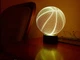 Змінна пластина для 3D-світильників "Баскетбольний м'яч" 3DTOYSLAMP - зображення 2