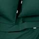 Двоспальна постільна білизна з простирадлом на резинці DARK GREEN CS2 - зображення 3