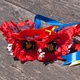 Український віночок зі стрічками на обідку Рута з великими маками 3264 - зображення 2