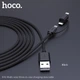 Кабель Hoco Combo Lightning / Micro USB / Type-C Multi-Way X41 |1m, 2.4A| black - зображення 1