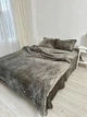 Постільна білизна плюшева євро Dushka Home 20761 200х220 см графітова - зображення 2