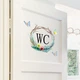 Наклейка на туалетні двері WC Butterfly - зображення 1