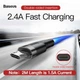 Кабель Micro USB BASEUS cafule |2.4A, 1M| (CAMKLF-B09) red - изображение 9