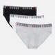 Трусы слипы мужские хлопковые Guess U97G00-KCD31-F017 S Черно-белые (7626101872112) - изображение 1