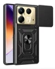 Чехол Camshield c кольцом-подставкой на Infinix Note 40 (black) - изображение 1