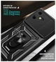 Чехол Camshield c кольцом-подставкой на Tecno POVA Neo 3 (black) - изображение 4