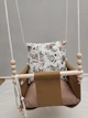 Дитяча гойдалка Happy Vita Craft зайчики білочки косулі коричнева - зображення 1