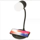 Настільна лампа 3в1 UTM L4 Wireless Charger бездротова зарядка для телефону + bluethooth колонка Чорна - зображення 9