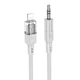 Аудіокабель HOCO UPA27 Spirit digital audio conversion cable Lightning Transparent White (6942007612524) - зображення 1