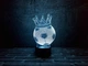 Сменная пластина для 3D светильников "Футбольный мяч с короной" 3DTOYSLAMP - изображение 1