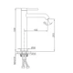 Смеситель для умывальника (чаши) GAPPO G1006-29, графит - изображение 5