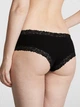 Женские трусики Victoria's Secret (146987562345) WINK LACE-TRIM CHEEKY L черные - изображение 2