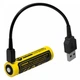 Акумулятор літієвий Li-Ion IMR 14500 Nitecore NL1475R 3.6V (750mAh, USB), захищений - зображення 2