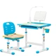 Комплект парта и стул Evo-kids Evo-17 Ergo (стол+стул+полка+лампа) Blue, Evo-17 BL Ergo - изображение 2