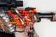 Детский игрушечный автомат на орбизах Орбиган M4A1 Серо-оранжевый стреляет гидрогелевыми пулями Гель бластер аккумуляторный + 500 орбизов - изображение 5