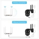 Вулична поворотна PTZ IP-камера з віддаленим доступом Wi-Fi UKC Smart Home Camera A8-B 4.0 Mp iCSee Чорна/Black - зображення 9