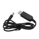 Повышающий переходник - USB кабель для роутера от повербанка. 5V в 12V, DC 2.1x5.5mm, USB 5V-->12V, 1м - изображение 1