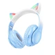 Наушники HOCO W42 Cat ears BT headphones Crystal Blue - изображение 1