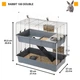 Двухэтажная клетка для кроликов RABBIT 100 DOUBLE - изображение 2