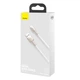 Кабель Baseus Cafule Series Metal Data Cable USB to IP 2.4A 2m White (CALJK-B02) - изображение 2